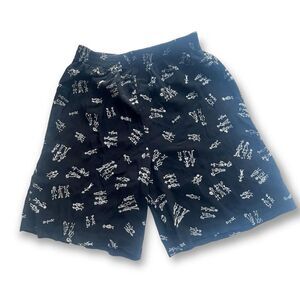 Palisades Stick Figure‎ Black and White Walking Shorts, Size L